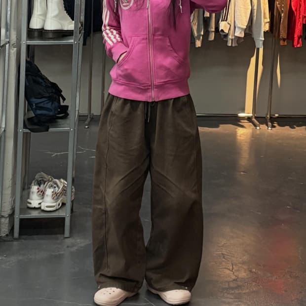 아디다스 파이어버드 빈티지 핑크집업져지자켓 A3086