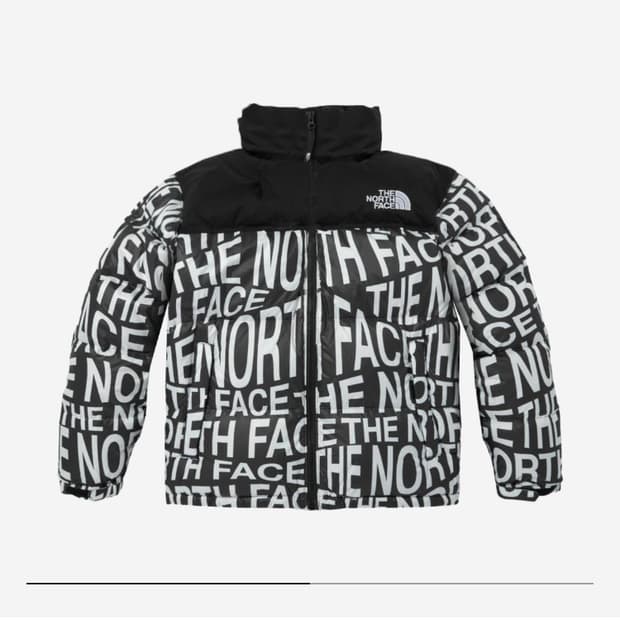 노스페이스 눕시 프린트 블랙