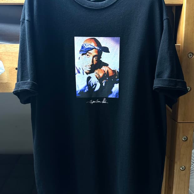 H&M x 2pac 투팍 콜라보 반팔 티셔츠