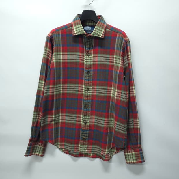 폴로 랄프로렌 에스테이트 클래식핏 체크 플란넬 셔츠(~66반)