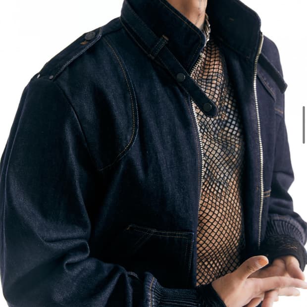 조우 데님 블루종 자켓