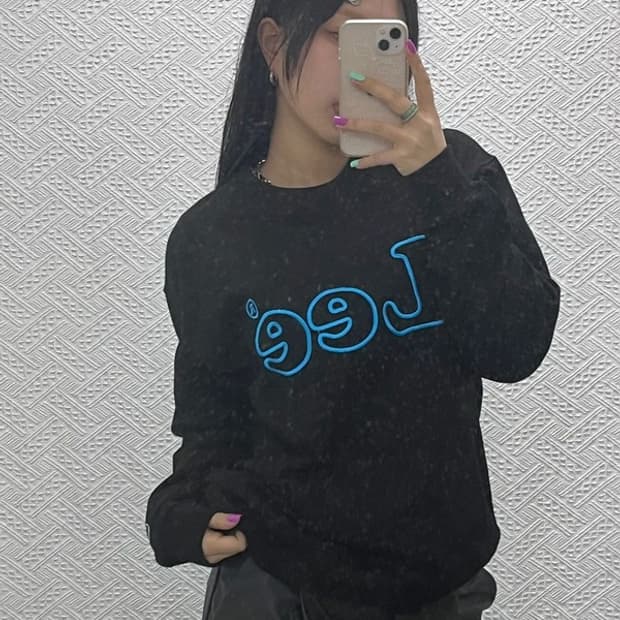 LEE 올드스쿨 키치 빅로고 맨투맨 스웻셔츠 M C06839