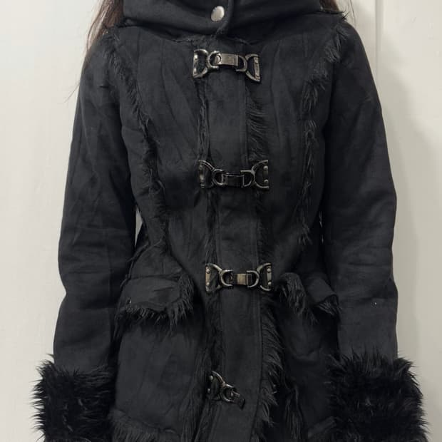 egoist fur  jacket 에고이스트 버클 퍼자켓 무스탕