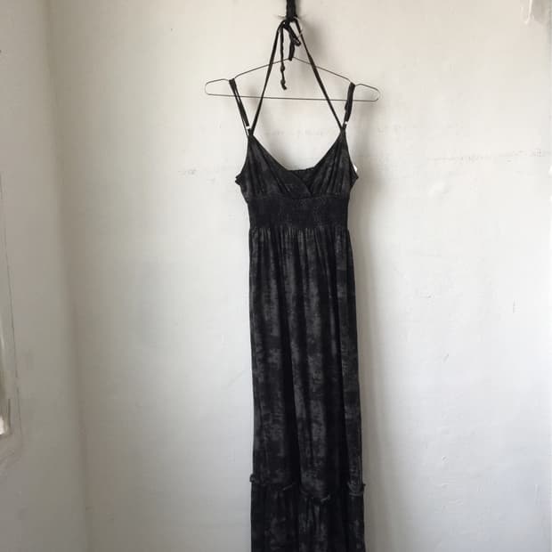 Dyed pattern holter neck sleeveless onep