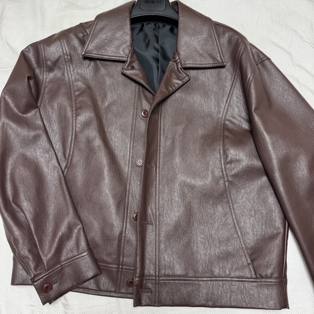 드로우핏 레더 자켓 L