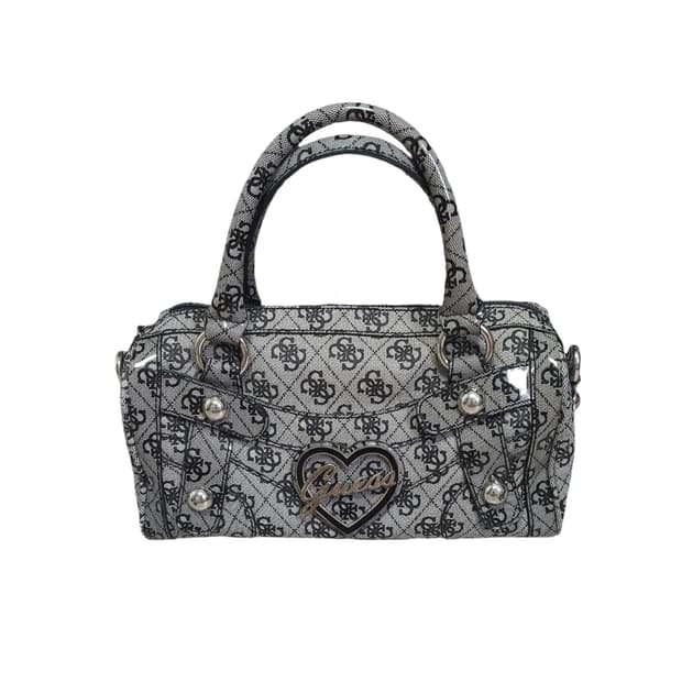 Guess Vintage Heart Charms Tote Bag y2k