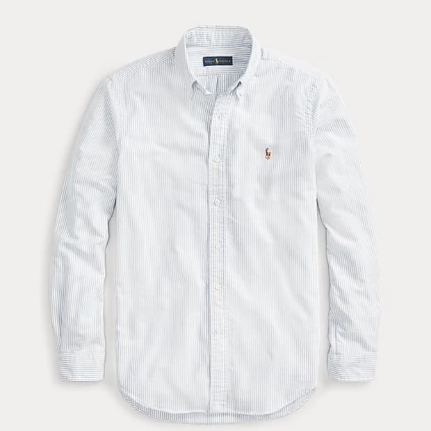 폴로 클래식핏 스트라이프 옥스포드 셔츠