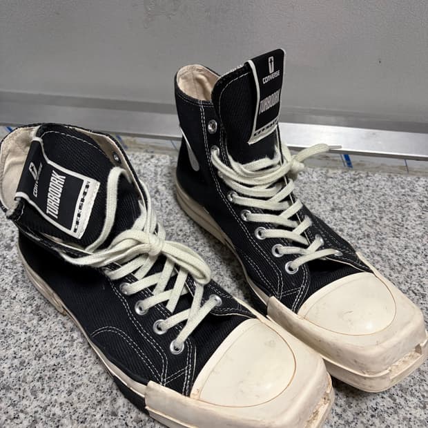 280 릭오웬스 다크쉐도우 커버스 터보다크 척70 하이