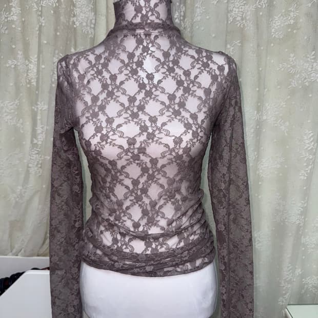 Vintage Oriental see-through sleeve