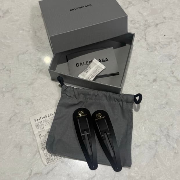 [ONE SIZE] 발렌시아가 홀리 XXL 스냅 헤어핀 클립 세트