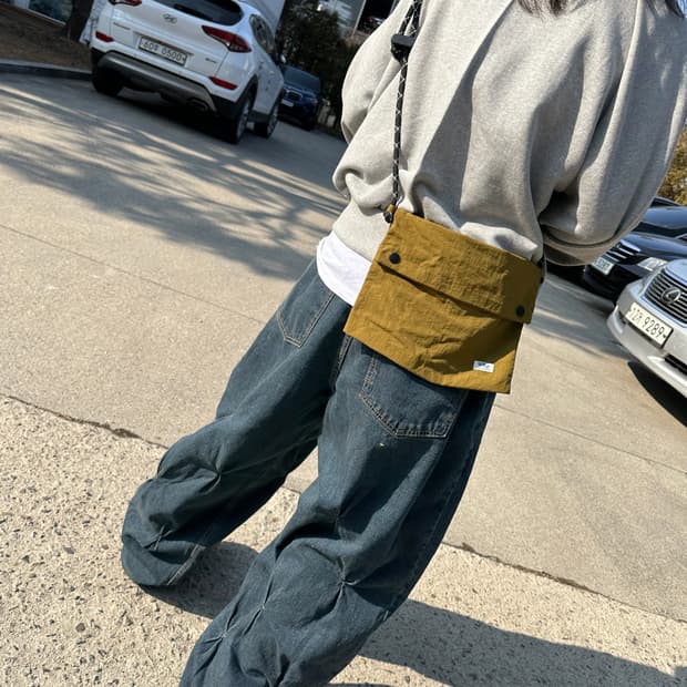 ootj 포인트 와이트 데님 팬츠