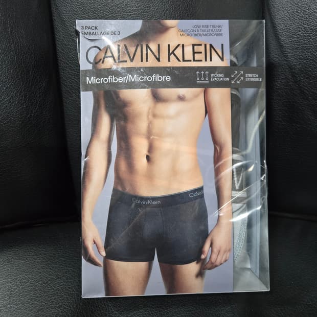 캘빈클라인 마이크로화이버 드로즈 3종 세트 S