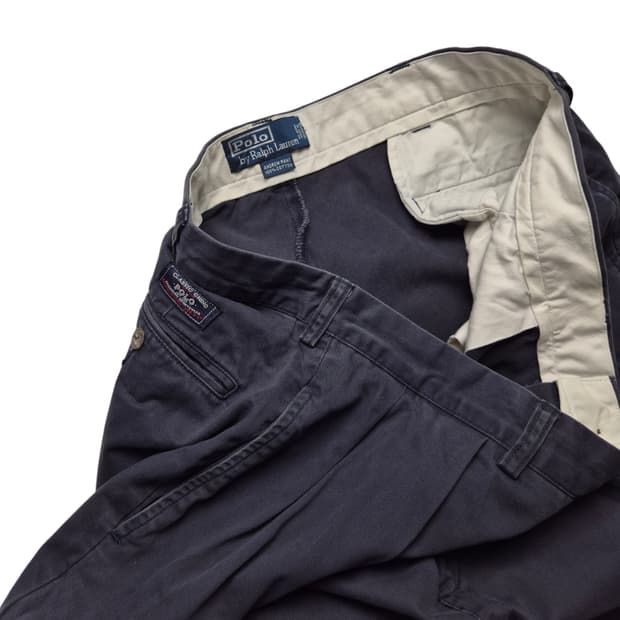 [36] 폴로 랄프로렌 00s 앤드류 투턱 치노팬츠 