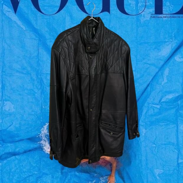 Sheepskin leather jacket