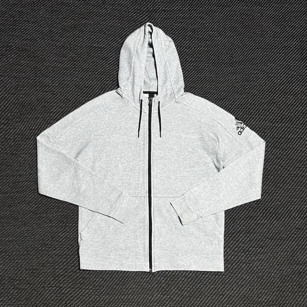 [M] adidas 아디다스 그레이 트레이닝 후드집업 자켓