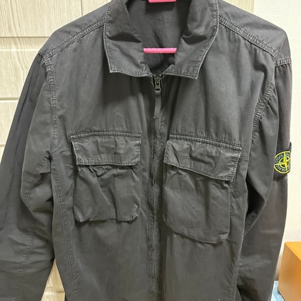 스톤아일랜드 114WN 올드이펙트 오버셔츠 블랙 L