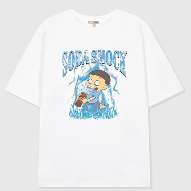 [스파오] 검정고무신 티셔츠 기철콜라L