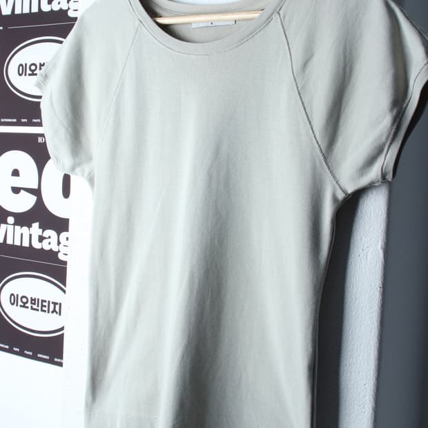 W(XL) 에잇세컨즈 반팔 티셔츠 나그랑 베이지 무지-H32727