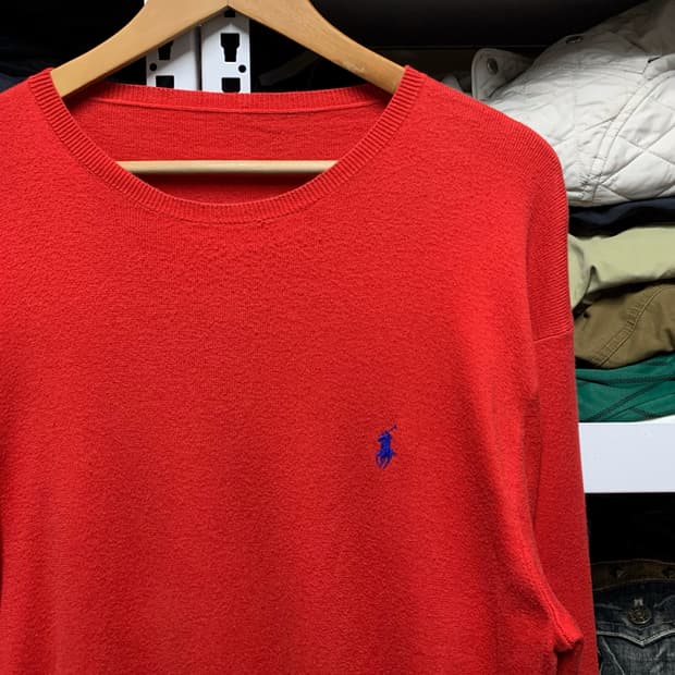 [2XL] 폴로 랄프로렌 피마코튼 라운드넥 니트