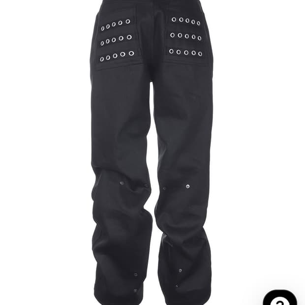 비엑세스 아일렛 블랙 팬츠 1사이즈