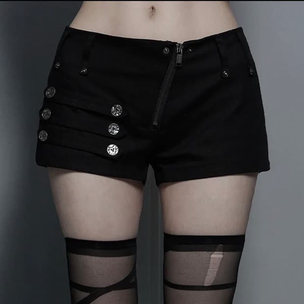 에트오소메 Napoleon Diagonal zipper 팬츠