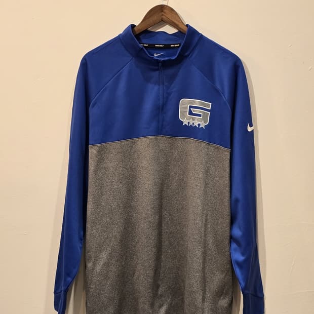 NIKE GOLF Color Block Logo 쿼터집업