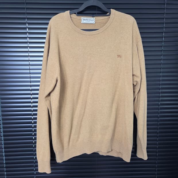 빈티지 버버리 베이지 니트 L