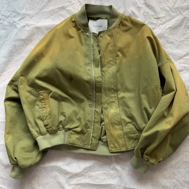 [L] JW앤더슨 코튼 봄버 자켓 올리브