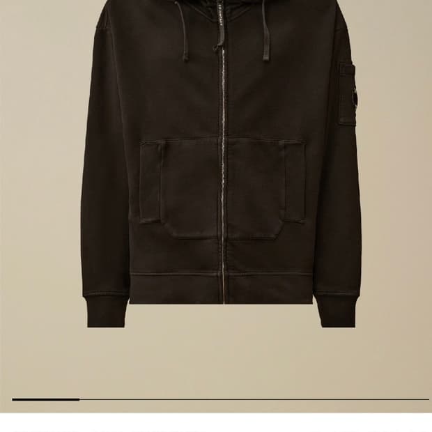 C.P. COMPANY 25F/W BOX FIT HOODIE JIP-UP