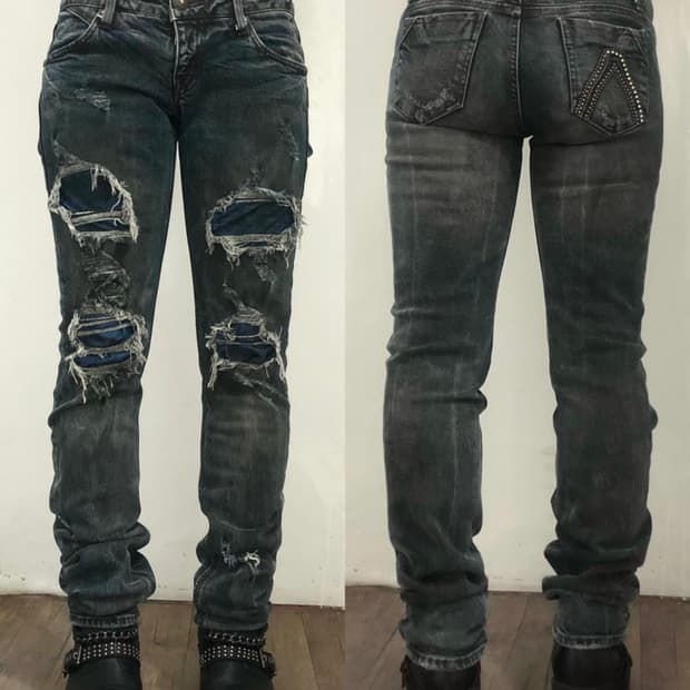 BUCKAROO damaged low rise jeans