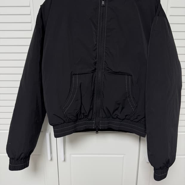 마뗑킴 크롭 후드 다운 자켓