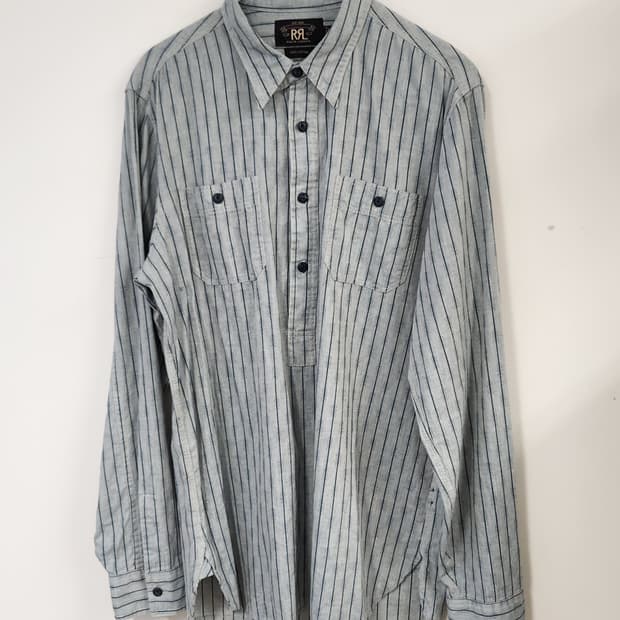 RRL 더블알엘 스트라이프 워크 셔츠 M