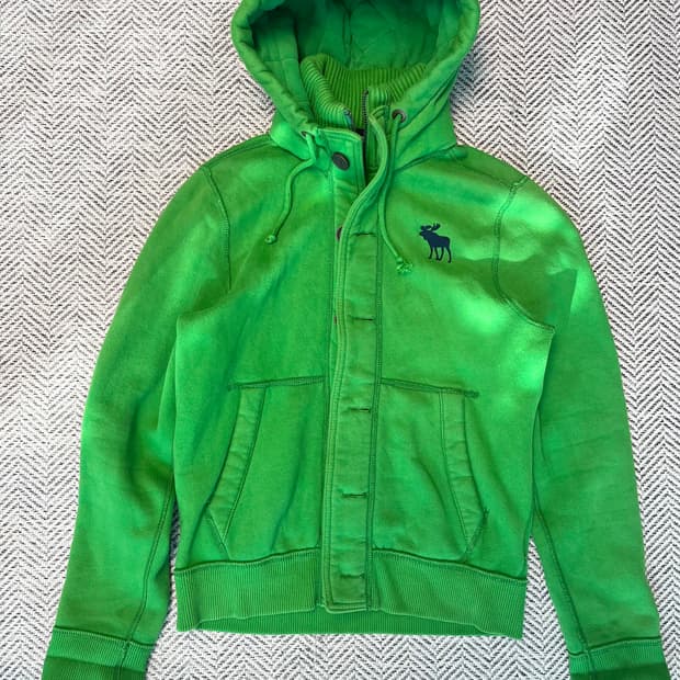 아베크롬비 순록 후드집업 그린 [L]