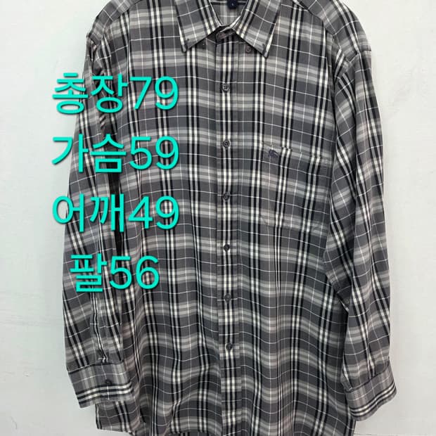L 버버리 체크 남방 셔츠