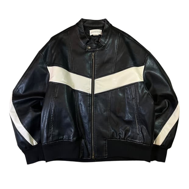 라퍼지 스토어 버프가죽 봄버 자켓