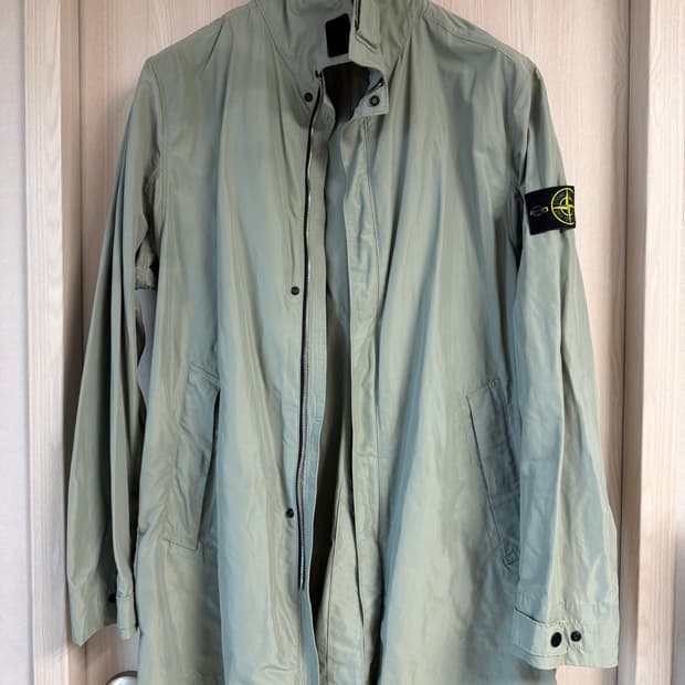 [XL] 19ss 스톤아일랜드 마이크로랩스 반코트 그레이민트