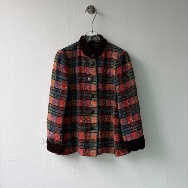 아크리스 트위드 자켓 