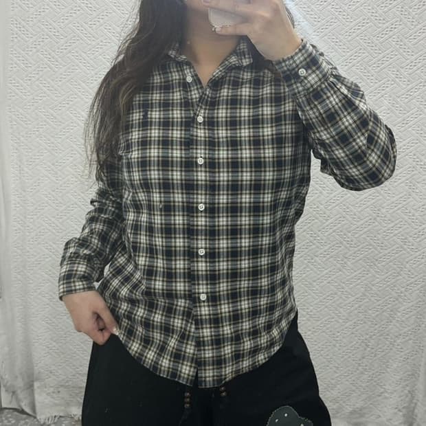 폴로 랄프로렌 빈티지 체크 긴팔 셔츠 95 C06224