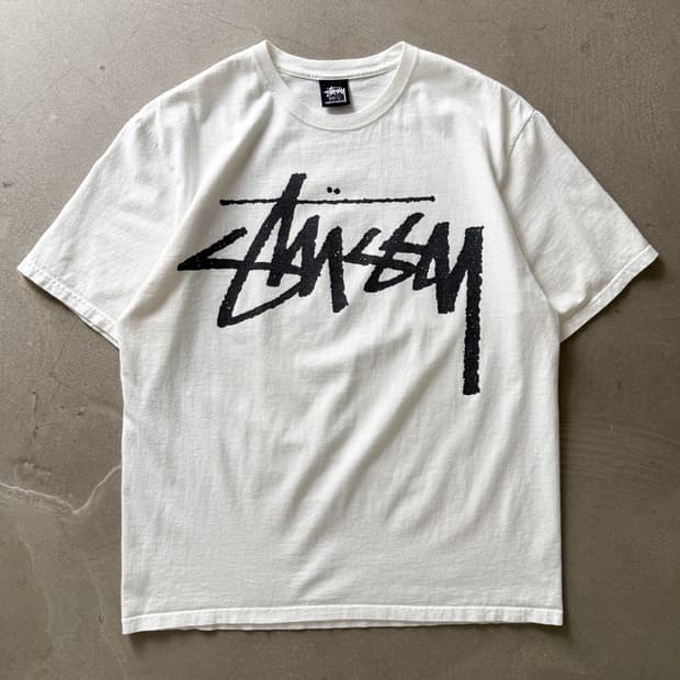 Stussy Signature Logo White T-Shirt