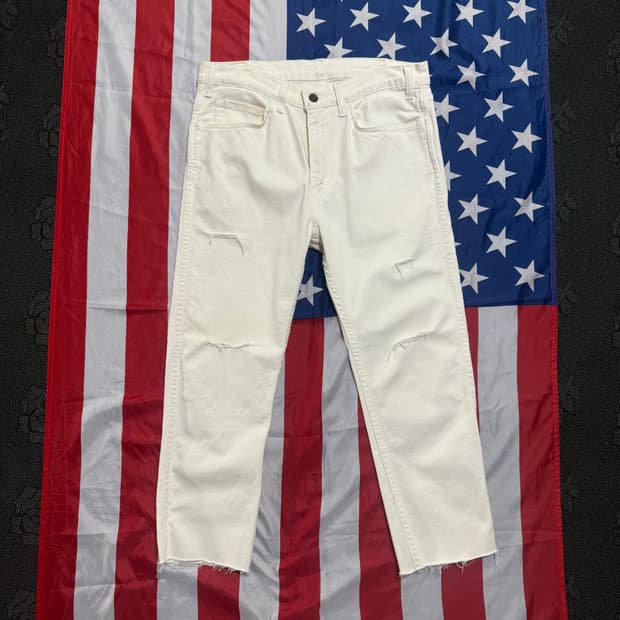 levi's 505 리바이스 510 오렌지탭 화이트진 32x32