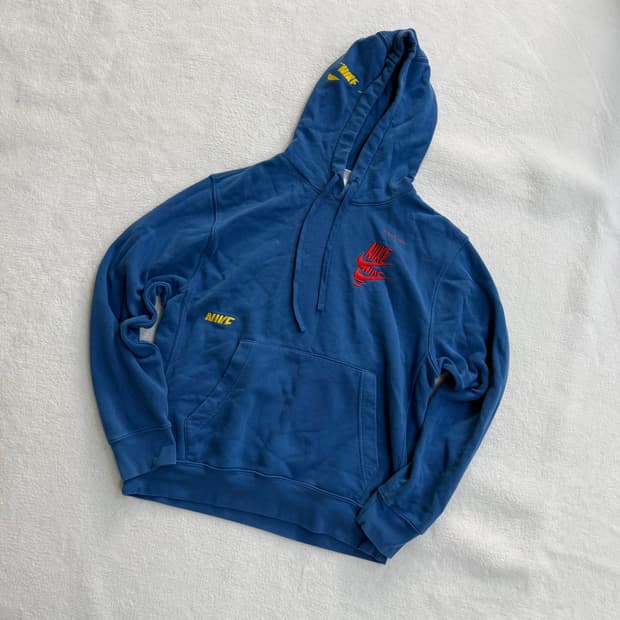 95 나이키 멀티자수 후드티 0331T