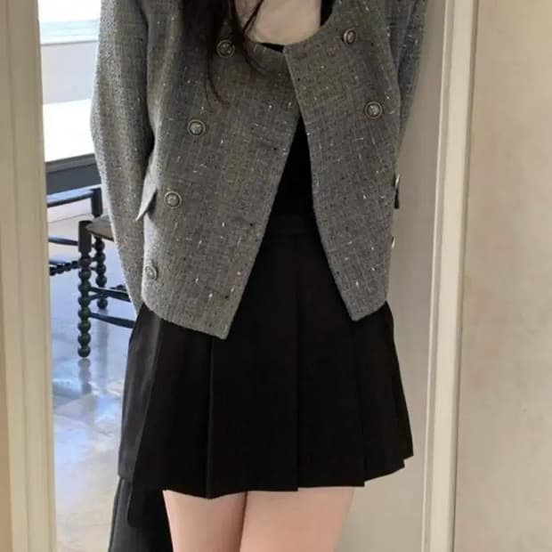 모도 엘리 트위드 자켓