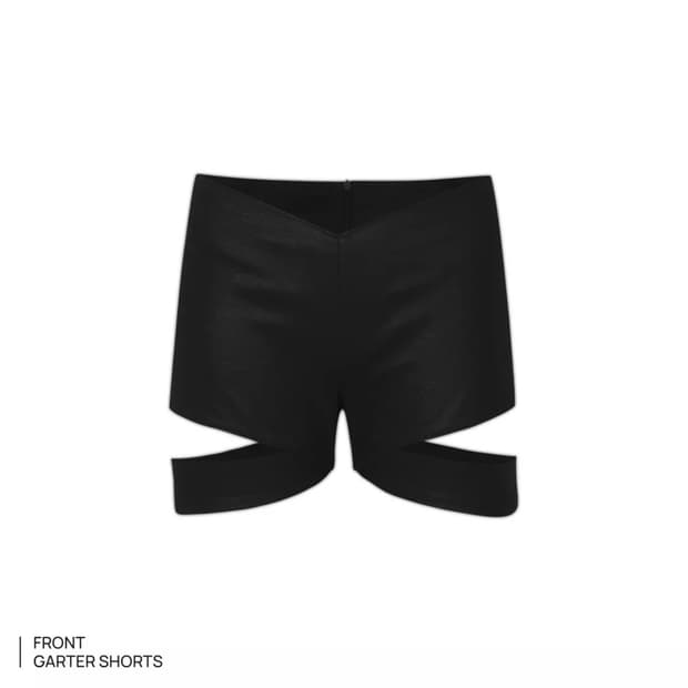 hole garter shorts 가터쇼츠