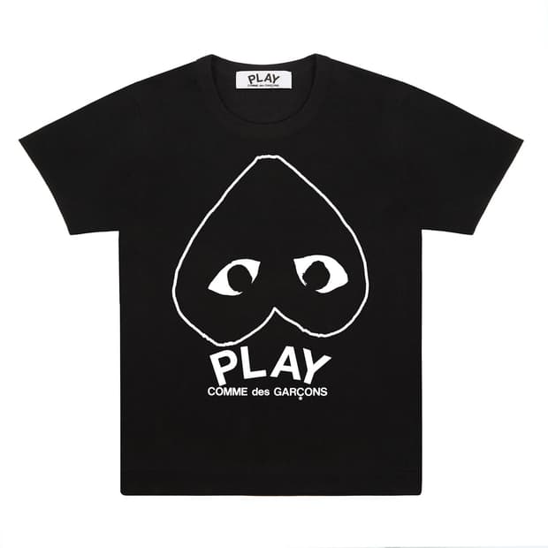 꼼데가르송 CDG 플레이 검정 하트 반팔 티셔츠
