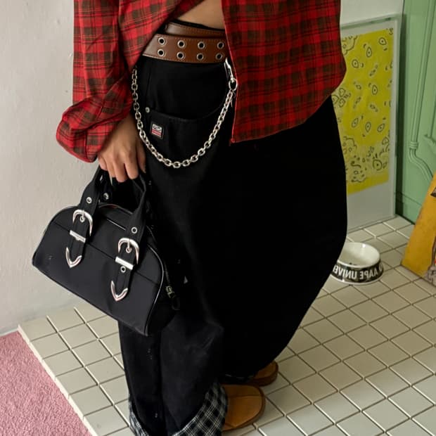 히스테릭 멀티 실버 체인