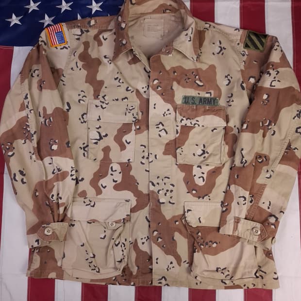 오리지날 미군 90's 걸프전 사막육색 BDU 자켓