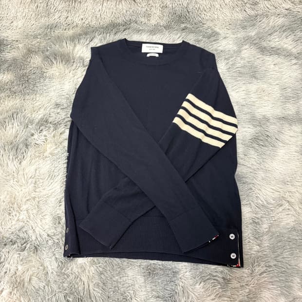 3사이즈 톰브라운 메리노 울니트 네이비