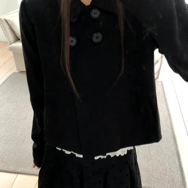 미세키서울깔 버튼자켓