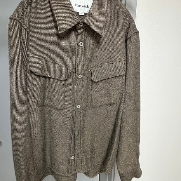 토니웩 브러쉬드 울 웰트 셔츠 자켓_트윌 다크 베이지 M