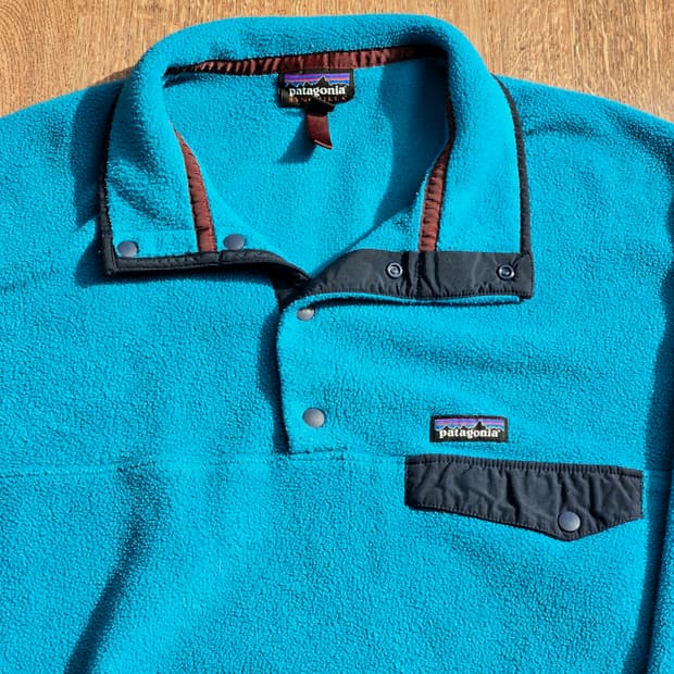 파타고니아 신칠라 스냅티 터콰이즈 / 네이비 L 라이트웨이트